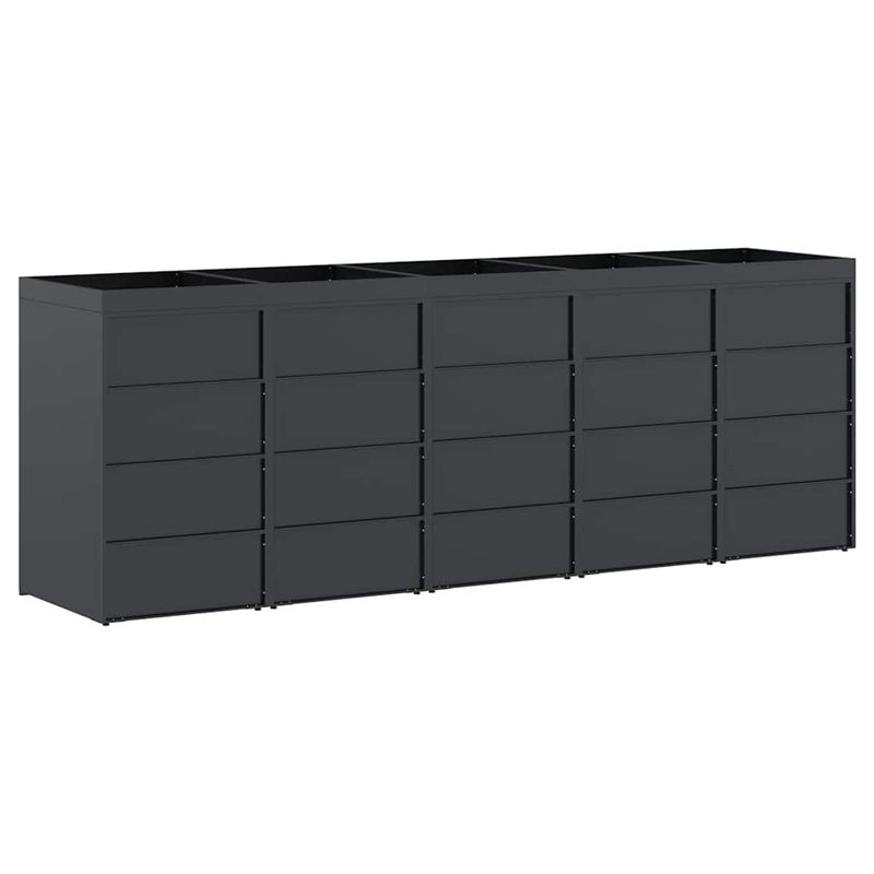 Casa si Gradina - Gradina si terasa - Mobilier exterior - Dulapuri si lazi depozitare exterior - Depozitare pentru 5 pubele Wheelie Antracit - Infinity.ro