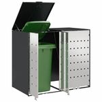 Casa si Gradina - Gradina si terasa - Mobilier exterior - Dulapuri si lazi depozitare exterior - Depozitare pentru 3 pubele Wheelie Antracit - Infinity.ro