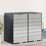 Casa si Gradina - Gradina si terasa - Mobilier exterior - Dulapuri si lazi depozitare exterior - Depozitare pentru 3 pubele Wheelie Antracit - Infinity.ro