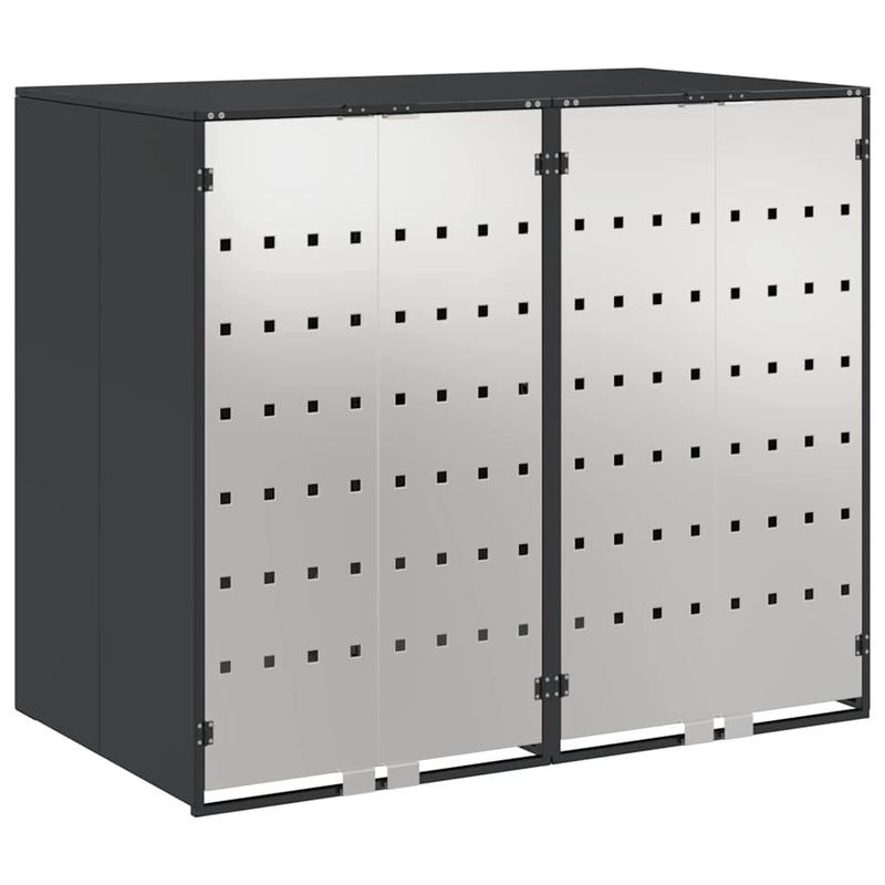 Casa si Gradina - Gradina si terasa - Mobilier exterior - Dulapuri si lazi depozitare exterior - Depozitare pentru 3 pubele Wheelie Antracit - Infinity.ro