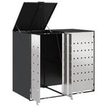 Casa si Gradina - Gradina si terasa - Mobilier exterior - Dulapuri si lazi depozitare exterior - Depozitare pentru 3 pubele Wheelie Antracit - Infinity.ro