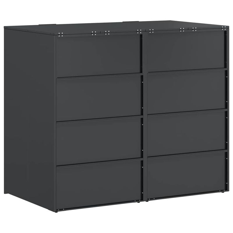 Casa si Gradina - Gradina si terasa - Mobilier exterior - Dulapuri si lazi depozitare exterior - Depozitare pentru 3 pubele Wheelie Antracit - Infinity.ro