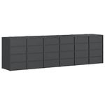 Casa si Gradina - Gradina si terasa - Mobilier exterior - Dulapuri si lazi depozitare exterior - Depozitare pentru 3 pubele Wheelie Antracit - Infinity.ro