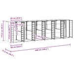 Casa si Gradina - Gradina si terasa - Mobilier exterior - Dulapuri si lazi depozitare exterior - Depozitare pentru 3 pubele Wheelie Antracit - Infinity.ro