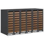 Casa si Gradina - Gradina si terasa - Mobilier exterior - Dulapuri si lazi depozitare exterior - Depozitare pentru 3 pubele Wheelie Antracit - Infinity.ro