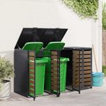 Casa si Gradina - Gradina si terasa - Mobilier exterior - Dulapuri si lazi depozitare exterior - Depozitare pentru 3 pubele Wheelie Antracit - Infinity.ro
