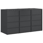 Casa si Gradina - Gradina si terasa - Mobilier exterior - Dulapuri si lazi depozitare exterior - Depozitare pentru 3 pubele Wheelie Antracit - Infinity.ro