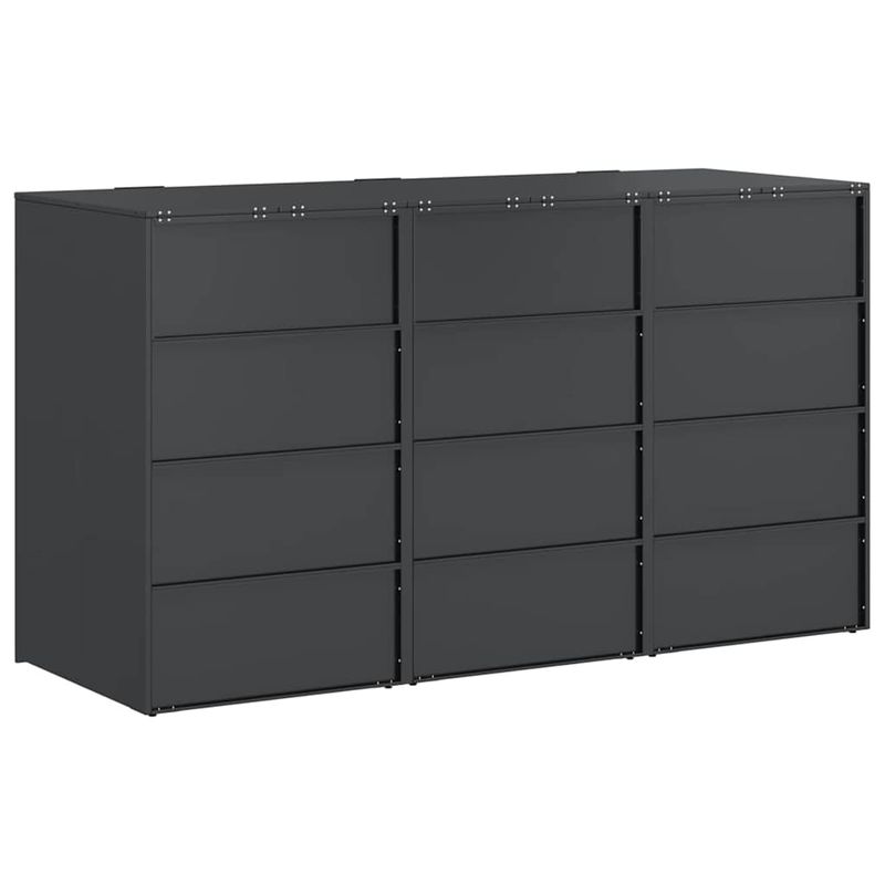Casa si Gradina - Gradina si terasa - Mobilier exterior - Dulapuri si lazi depozitare exterior - Depozitare pentru 3 pubele Wheelie Antracit - Infinity.ro