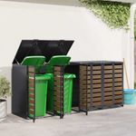 Casa si Gradina - Gradina si terasa - Mobilier exterior - Dulapuri si lazi depozitare exterior - Depozitare pentru 3 pubele Wheelie Antracit - Infinity.ro