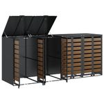 Casa si Gradina - Gradina si terasa - Mobilier exterior - Dulapuri si lazi depozitare exterior - Depozitare pentru 3 pubele Wheelie Antracit - Infinity.ro