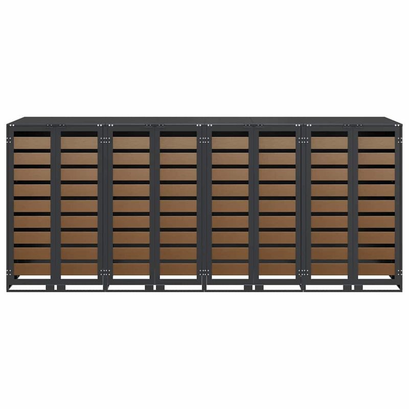 Casa si Gradina - Gradina si terasa - Mobilier exterior - Dulapuri si lazi depozitare exterior - Depozitare pentru 3 pubele Wheelie Antracit - Infinity.ro