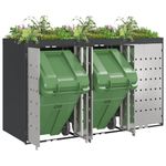 Casa si Gradina - Gradina si terasa - Mobilier exterior - Dulapuri si lazi depozitare exterior - Depozitare pentru 3 pubele Wheelie Antracit - Infinity.ro