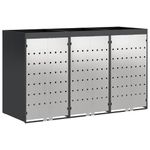 Casa si Gradina - Gradina si terasa - Mobilier exterior - Dulapuri si lazi depozitare exterior - Depozitare pentru 3 pubele Wheelie Antracit - Infinity.ro