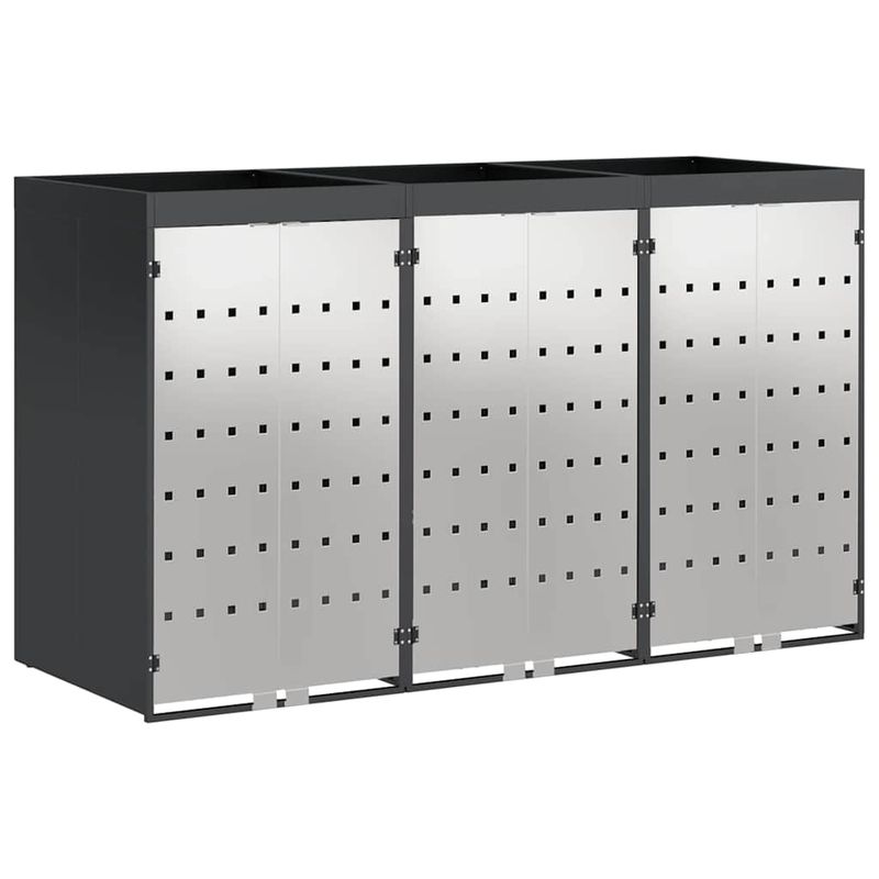 Casa si Gradina - Gradina si terasa - Mobilier exterior - Dulapuri si lazi depozitare exterior - Depozitare pentru 3 pubele Wheelie Antracit - Infinity.ro