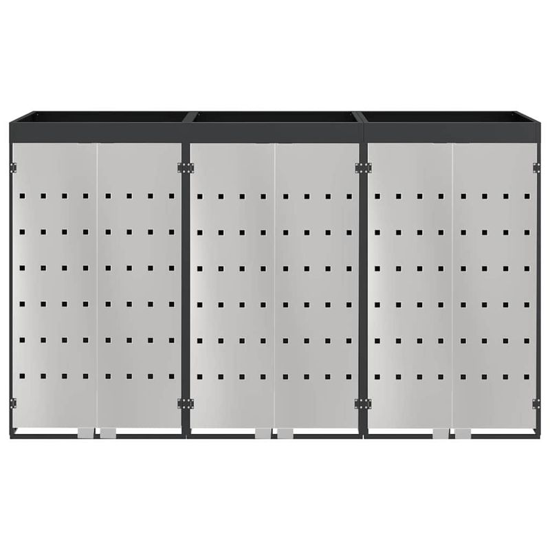 Casa si Gradina - Gradina si terasa - Mobilier exterior - Dulapuri si lazi depozitare exterior - Depozitare pentru 3 pubele Wheelie Antracit - Infinity.ro