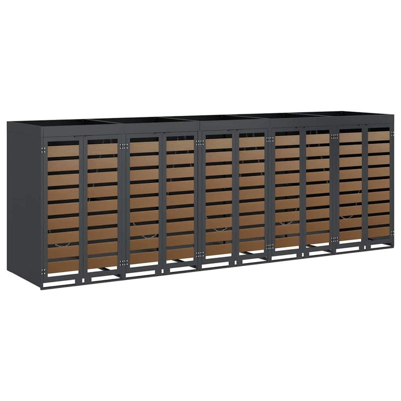 Casa si Gradina - Gradina si terasa - Mobilier exterior - Dulapuri si lazi depozitare exterior - Depozitare pentru 3 pubele Wheelie Antracit - Infinity.ro