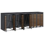 Casa si Gradina - Gradina si terasa - Mobilier exterior - Dulapuri si lazi depozitare exterior - Depozitare pentru 3 pubele Wheelie Antracit - Infinity.ro