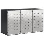 Casa si Gradina - Gradina si terasa - Mobilier exterior - Dulapuri si lazi depozitare exterior - Depozitare pentru 3 pubele Wheelie Antracit - Infinity.ro