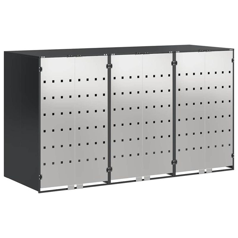 Casa si Gradina - Gradina si terasa - Mobilier exterior - Dulapuri si lazi depozitare exterior - Depozitare pentru 3 pubele Wheelie Antracit - Infinity.ro