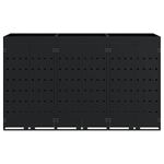Casa si Gradina - Gradina si terasa - Mobilier exterior - Dulapuri si lazi depozitare exterior - Depozitare pentru 3 pubele Wheelie Negru 204 x 77,5 x 121,5 cm - Infinity.ro