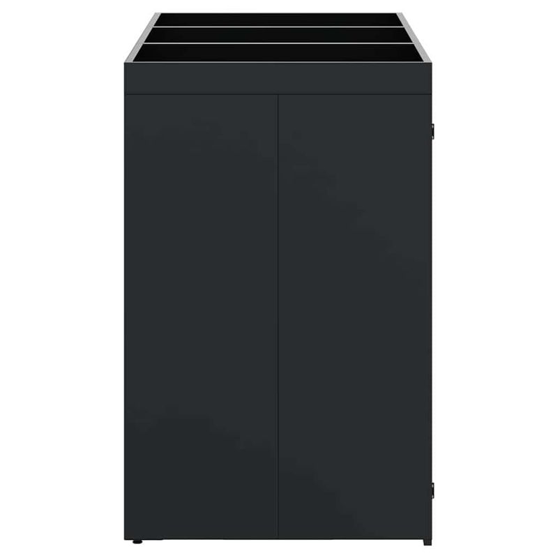 Casa si Gradina - Gradina si terasa - Mobilier exterior - Dulapuri si lazi depozitare exterior - Depozitare pentru 3 pubele Wheelie Negru 204 x 77,5 x 121,5 cm - Infinity.ro