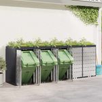 Casa si Gradina - Gradina si terasa - Mobilier exterior - Dulapuri si lazi depozitare exterior - Depozitare pentru 3 pubele Wheelie Antracit - Infinity.ro