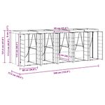 Casa si Gradina - Gradina si terasa - Mobilier exterior - Dulapuri si lazi depozitare exterior - Depozitare pentru 3 pubele Wheelie Antracit - Infinity.ro