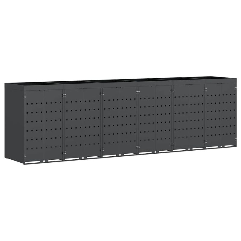 Casa si Gradina - Gradina si terasa - Mobilier exterior - Dulapuri si lazi depozitare exterior - Depozitare pentru 6 pubele Wheelie Antracit - Infinity.ro