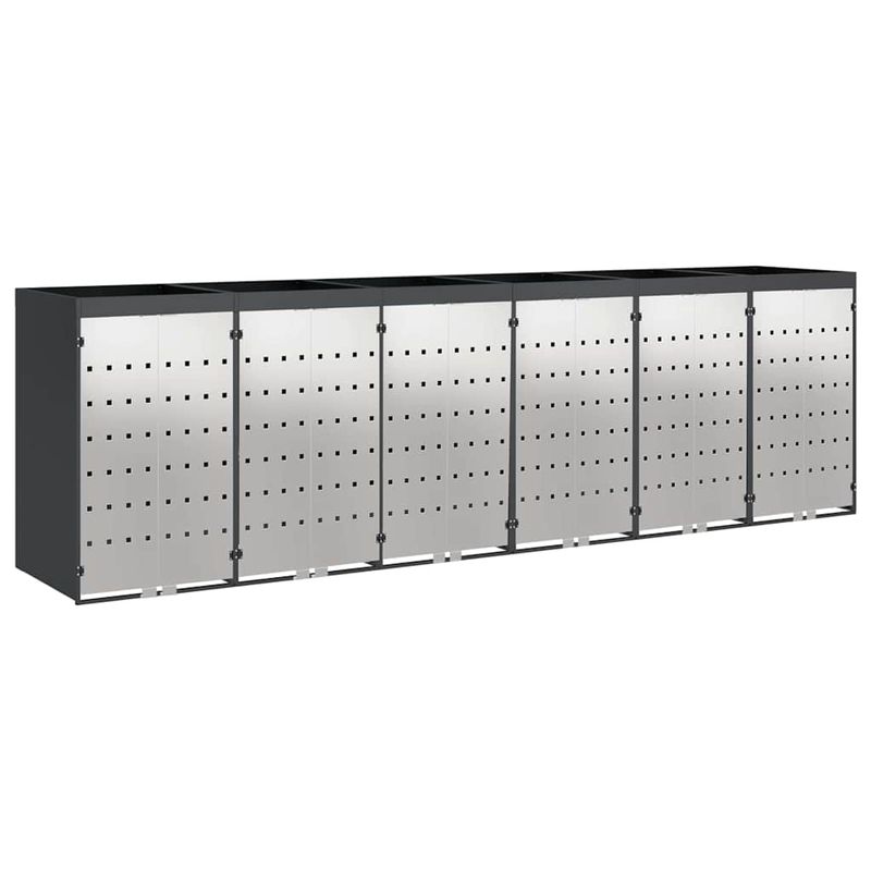 Casa si Gradina - Gradina si terasa - Mobilier exterior - Dulapuri si lazi depozitare exterior - Depozitare pentru 3 pubele Wheelie Antracit - Infinity.ro