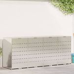 Casa si Gradina - Gradina si terasa - Mobilier exterior - Dulapuri si lazi depozitare exterior - Depozitare pentru 3 pubele Wheelie Argintiu - Infinity.ro