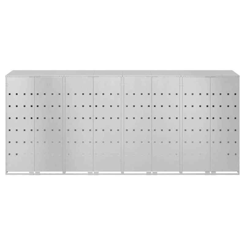 Casa si Gradina - Gradina si terasa - Mobilier exterior - Dulapuri si lazi depozitare exterior - Depozitare pentru 3 pubele Wheelie Argintiu - Infinity.ro