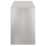 Casa si Gradina - Gradina si terasa - Mobilier exterior - Dulapuri si lazi depozitare exterior - Depozitare pentru 3 pubele Wheelie Argintiu - Infinity.ro