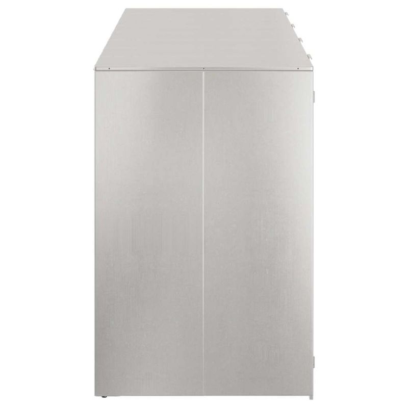 Casa si Gradina - Gradina si terasa - Mobilier exterior - Dulapuri si lazi depozitare exterior - Depozitare pentru 3 pubele Wheelie Argintiu - Infinity.ro