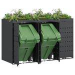 Casa si Gradina - Gradina si terasa - Mobilier exterior - Dulapuri si lazi depozitare exterior - Depozitare pentru 3 pubele Wheelie Antracit - Infinity.ro