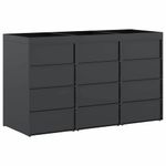 Casa si Gradina - Gradina si terasa - Mobilier exterior - Dulapuri si lazi depozitare exterior - Depozitare pentru 3 pubele Wheelie Antracit - Infinity.ro