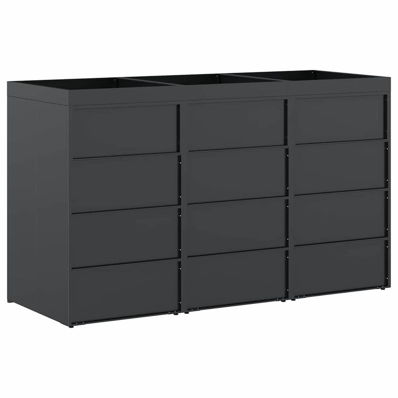 Casa si Gradina - Gradina si terasa - Mobilier exterior - Dulapuri si lazi depozitare exterior - Depozitare pentru 3 pubele Wheelie Antracit - Infinity.ro