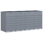 Casa si Gradina - Gradina si terasa - Mobilier exterior - Dulapuri si lazi depozitare exterior - Depozitare pentru 4 pubele Wheelie Gri deschis - Infinity.ro