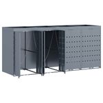 Casa si Gradina - Gradina si terasa - Mobilier exterior - Dulapuri si lazi depozitare exterior - Depozitare pentru 4 pubele Wheelie Gri deschis - Infinity.ro