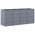 Casa si Gradina - Gradina si terasa - Mobilier exterior - Dulapuri si lazi depozitare exterior - Depozitare pentru 4 pubele Wheelie Gri deschis - Infinity.ro