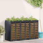 Casa si Gradina - Gradina si terasa - Mobilier exterior - Dulapuri si lazi depozitare exterior - Depozitare pentru 3 pubele Wheelie Antracit - Infinity.ro