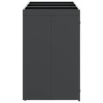 Casa si Gradina - Gradina si terasa - Mobilier exterior - Dulapuri si lazi depozitare exterior - Depozitare pentru 3 pubele Wheelie Antracit - Infinity.ro
