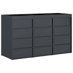 Casa si Gradina - Gradina si terasa - Mobilier exterior - Dulapuri si lazi depozitare exterior - Depozitare pentru 3 pubele Wheelie Antracit - Infinity.ro
