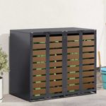 Casa si Gradina - Gradina si terasa - Mobilier exterior - Dulapuri si lazi depozitare exterior - Depozitare pentru 3 pubele Wheelie Antracit - Infinity.ro