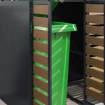Casa si Gradina - Gradina si terasa - Mobilier exterior - Dulapuri si lazi depozitare exterior - Depozitare pentru 3 pubele Wheelie Antracit - Infinity.ro