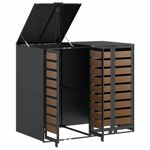 Casa si Gradina - Gradina si terasa - Mobilier exterior - Dulapuri si lazi depozitare exterior - Depozitare pentru 3 pubele Wheelie Antracit - Infinity.ro