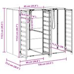 Casa si Gradina - Gradina si terasa - Mobilier exterior - Dulapuri si lazi depozitare exterior - Depozitare pentru 3 pubele Wheelie Antracit - Infinity.ro