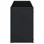 Casa si Gradina - Gradina si terasa - Mobilier exterior - Dulapuri si lazi depozitare exterior - Depozitare pentru 5 pubele Wheelie Negru 340 x 77,5 x 121,5 cm - Infinity.ro