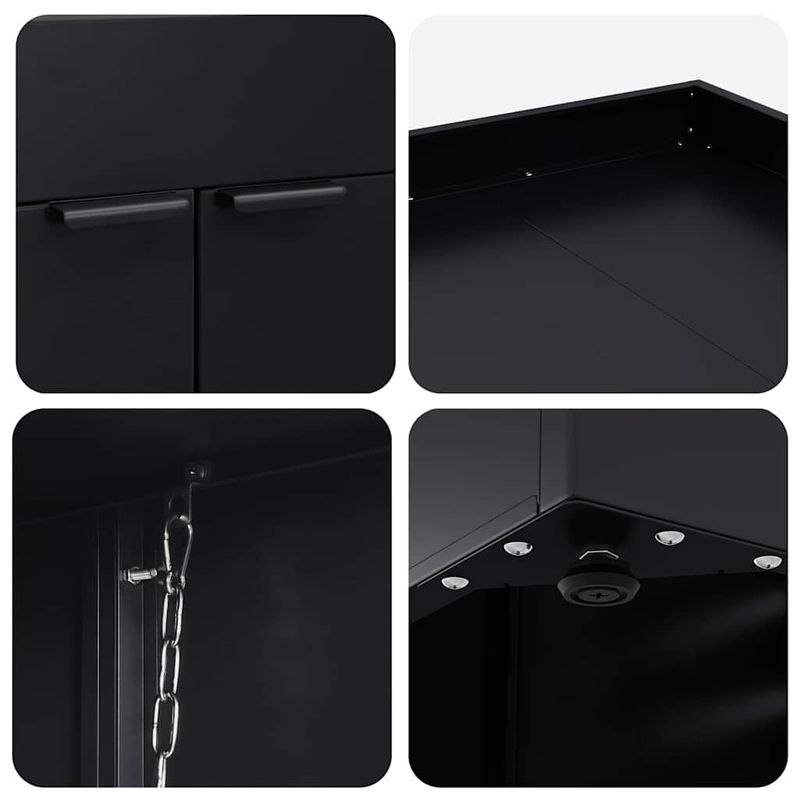 Casa si Gradina - Gradina si terasa - Mobilier exterior - Dulapuri si lazi depozitare exterior - Depozitare pentru pubela cu acoperis pentru ghiveci, pentru pubela unica de 240L - Infinity.ro