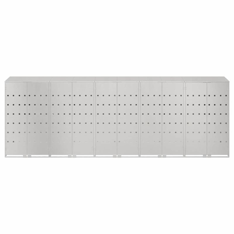 Casa si Gradina - Gradina si terasa - Mobilier exterior - Dulapuri si lazi depozitare exterior - Depozitare pentru 3 pubele Wheelie Argintiu - Infinity.ro