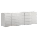 Casa si Gradina - Gradina si terasa - Mobilier exterior - Dulapuri si lazi depozitare exterior - Depozitare pentru 3 pubele Wheelie Argintiu - Infinity.ro
